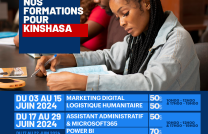 PROGRAMME DES FORMATIONS JUIN 2024 - KINSHASA/ MARKETING DIGITAL / LOGISTIQUE HUMANITAIRE / ASSISTANT ADMINISTRATIF ET MICROSOFT365 / POWER BI mediacongo